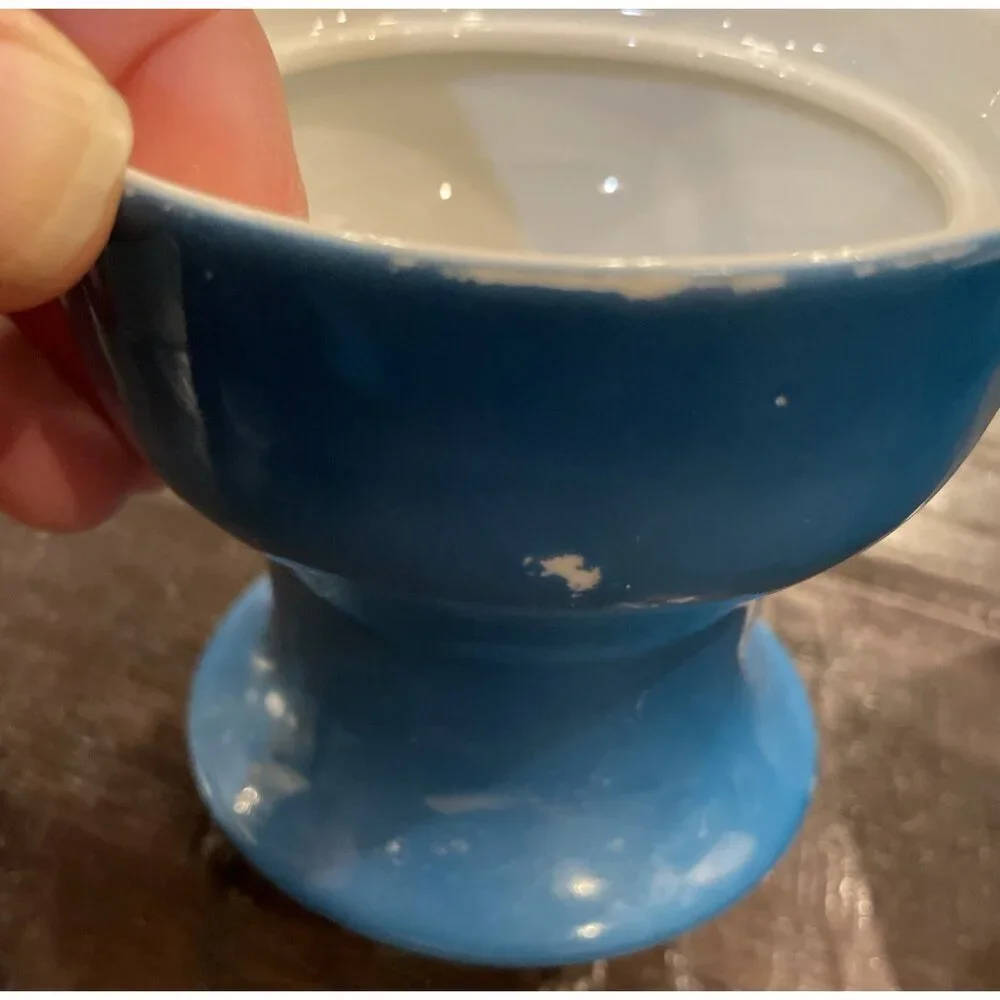 Paul McCobb Contempri San Remo Blue Sugar Bowl Creamer Set NO LID‎ MCM Retro
